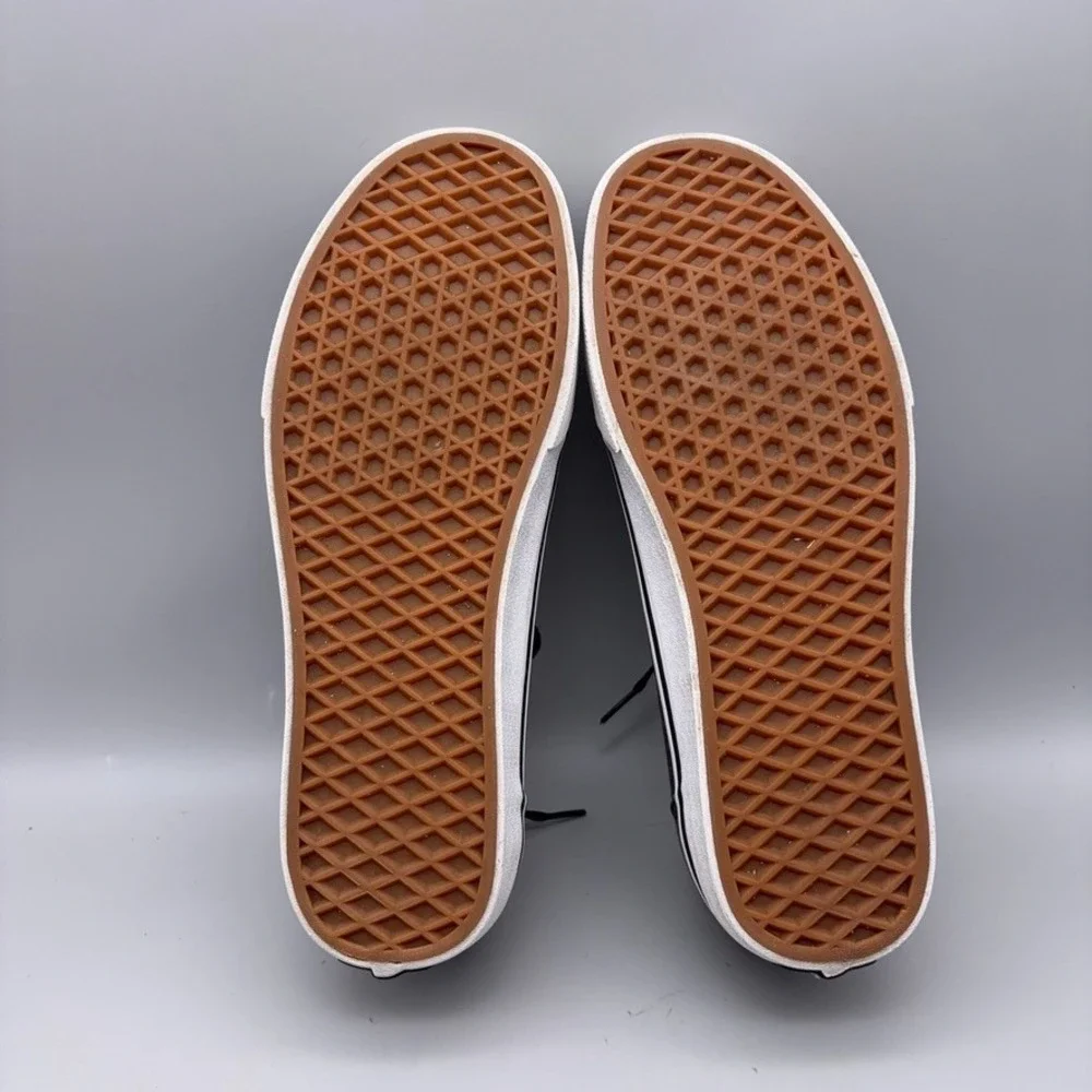 Vans Ward Low Top Sneakers Men 9.5 Black Canvas Skate Classic Athleisure